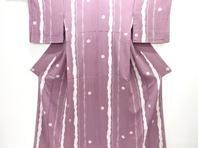 JAPANESE KIMONO / KOMON / WAVY STRIPE